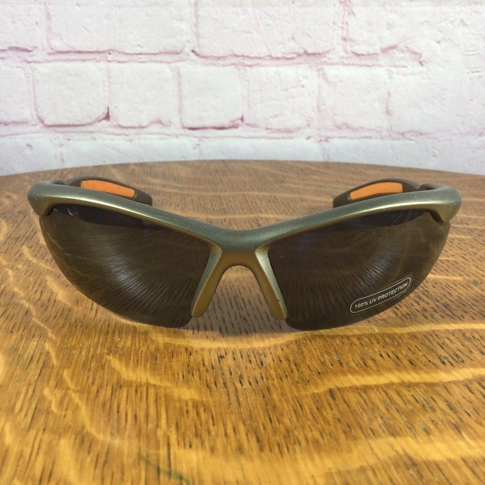 Gray and Orange Frame Sunglasses
